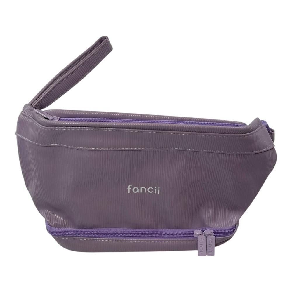 Fancii Macy Bag 2 In 1 Makeup Pink Zippers MSRP $46